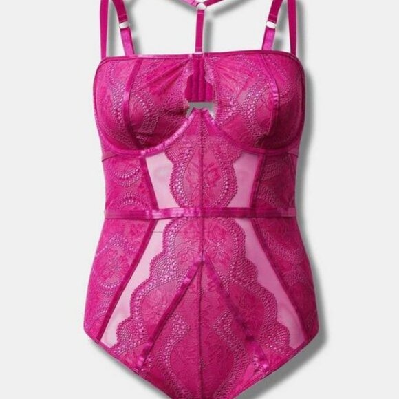 torrid Tops - Torrid Boudoir Strappy Bodysuit